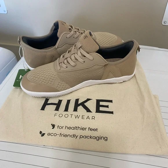 HIKE Footwear Unisex Athletic Sneakers in Beige - Picture 3 of 7